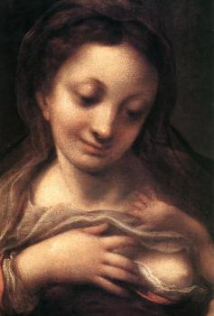 科雷喬 Virgin and Child with an Angel (Madonna del Latte)